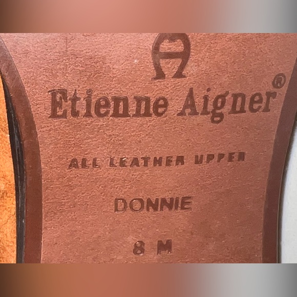 Etienne Aigner Cognac Suede & Leather Ankle Booties - Picture 8 of 10